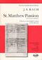 Bach, St. Matthew Passion